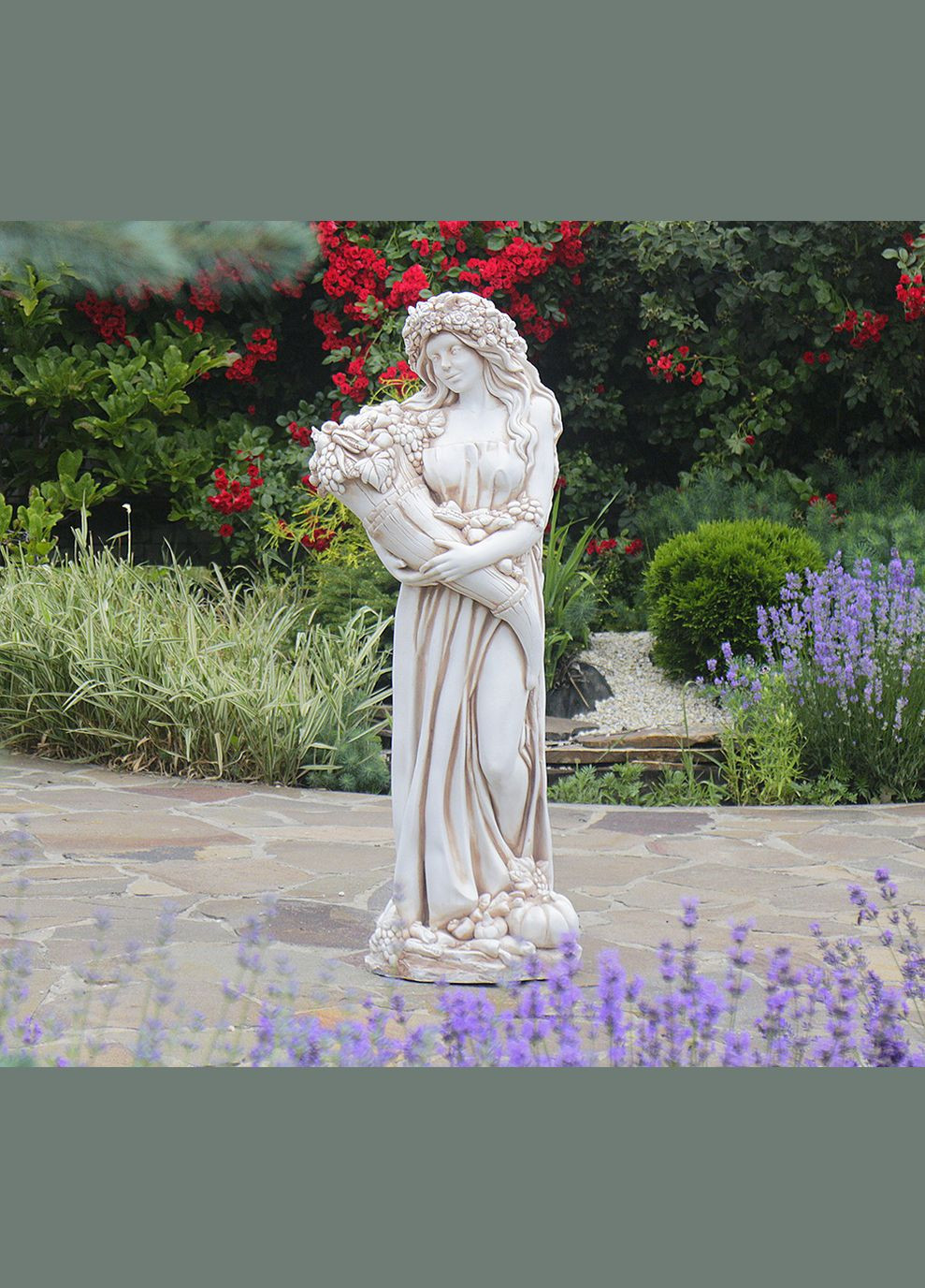 Садова фігура Богиня достатку 100х41х29 см (ССП00005 Крем) Гранд Презент (284419150)