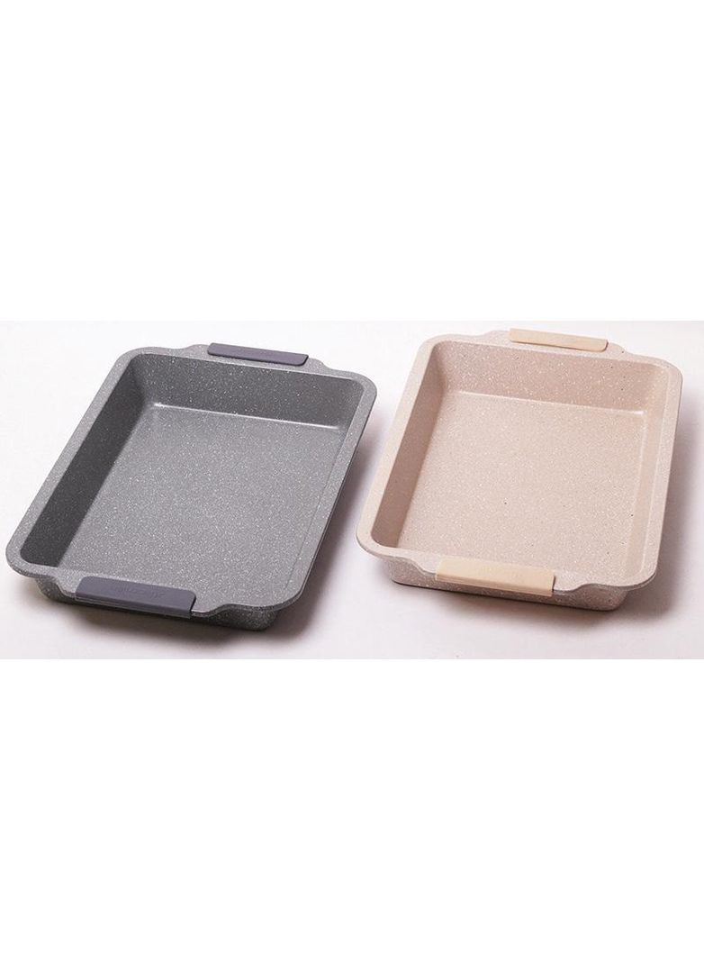 Форма для выпечки Marble с силиконовыми ручками 40.5х27х6 см противень для запекания с антипригарным покрытием Kamille (368991178)