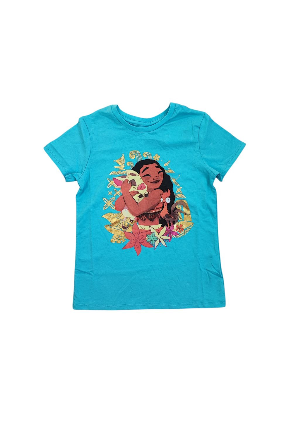 Блакитна літня дитяча футболка для дівчинки 110-116 см блакитний (250122031) George