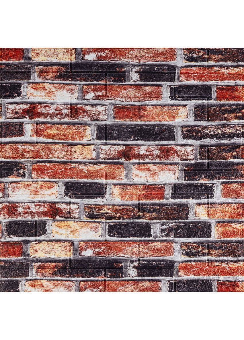 Декоративна 3D панель 700х770х5мм Сіро-синя Катеринославська цегла (048) SW-00000027 Sticker Wall (362115240)