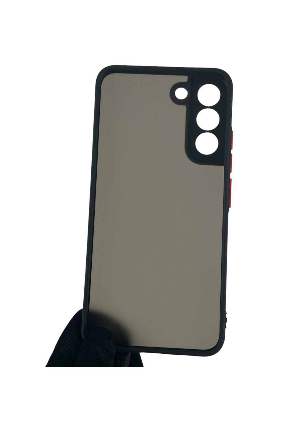 Чехол для Galaxy S22 Plus (SM-S906B) матовый с высокими бортами на самсунг с22 плюс чёрный Samsung (366019920)