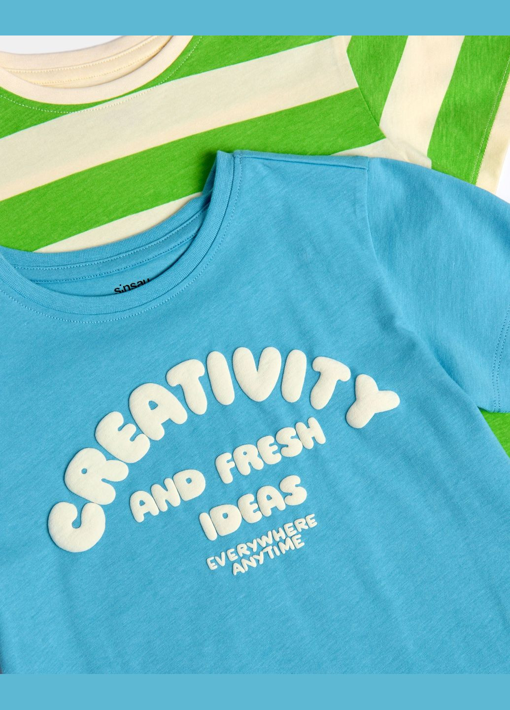 Зеленая летняя футболки 2шт. для мальчика Sinsay