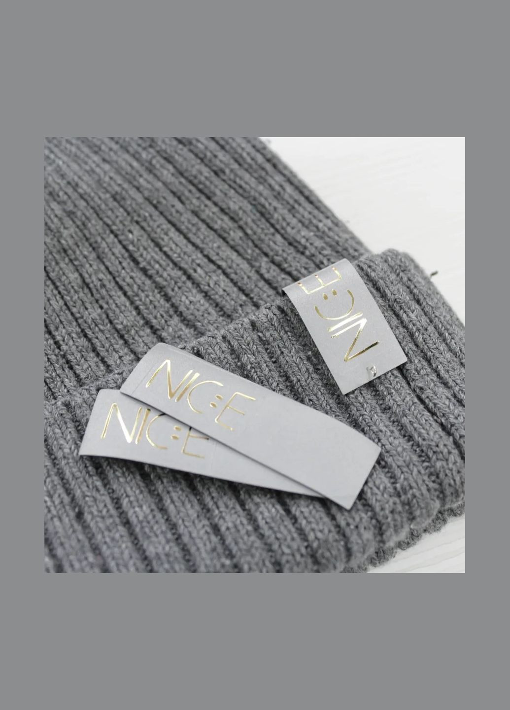 Нашивка світловідбивна "Nice" з золотим написом (7840) No Brand (335812127)