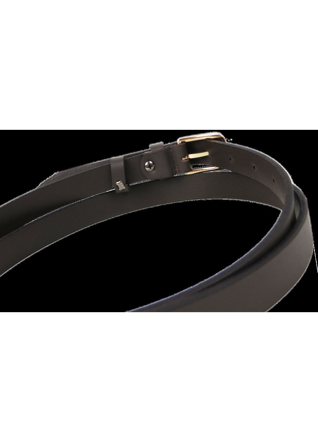 Шкіряний жіночий ремінь 1631-20 темно-коричневий 2 см Skipper (361665299)