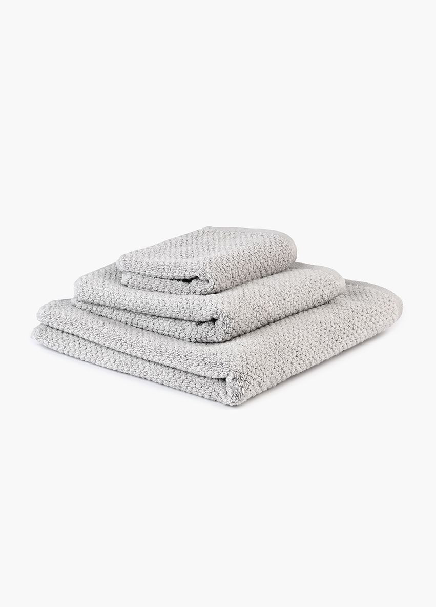 Рушник MY HOME «ЗАЛИВ» 30х50 см Бавовна Сірий (BT-05 S GRAY) МВМ сірий