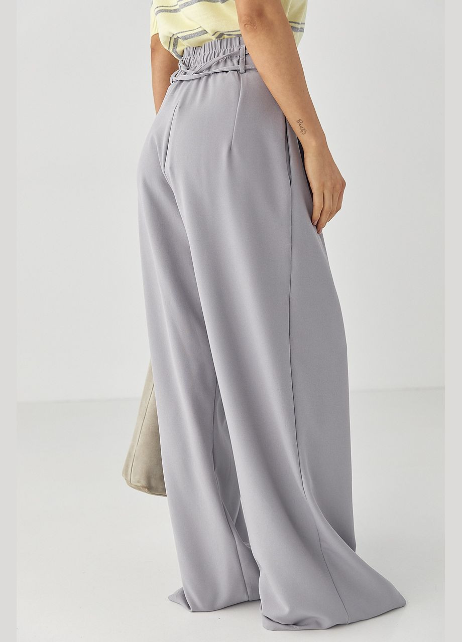 Класичні штани-палаццо зі складками Lurex (328633515)