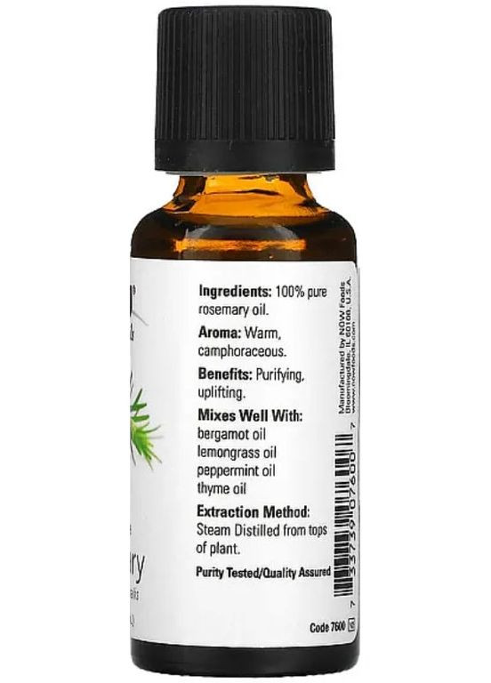Масло розмарину Rosemary Essential Oils 30 мл Now Foods (359473798)