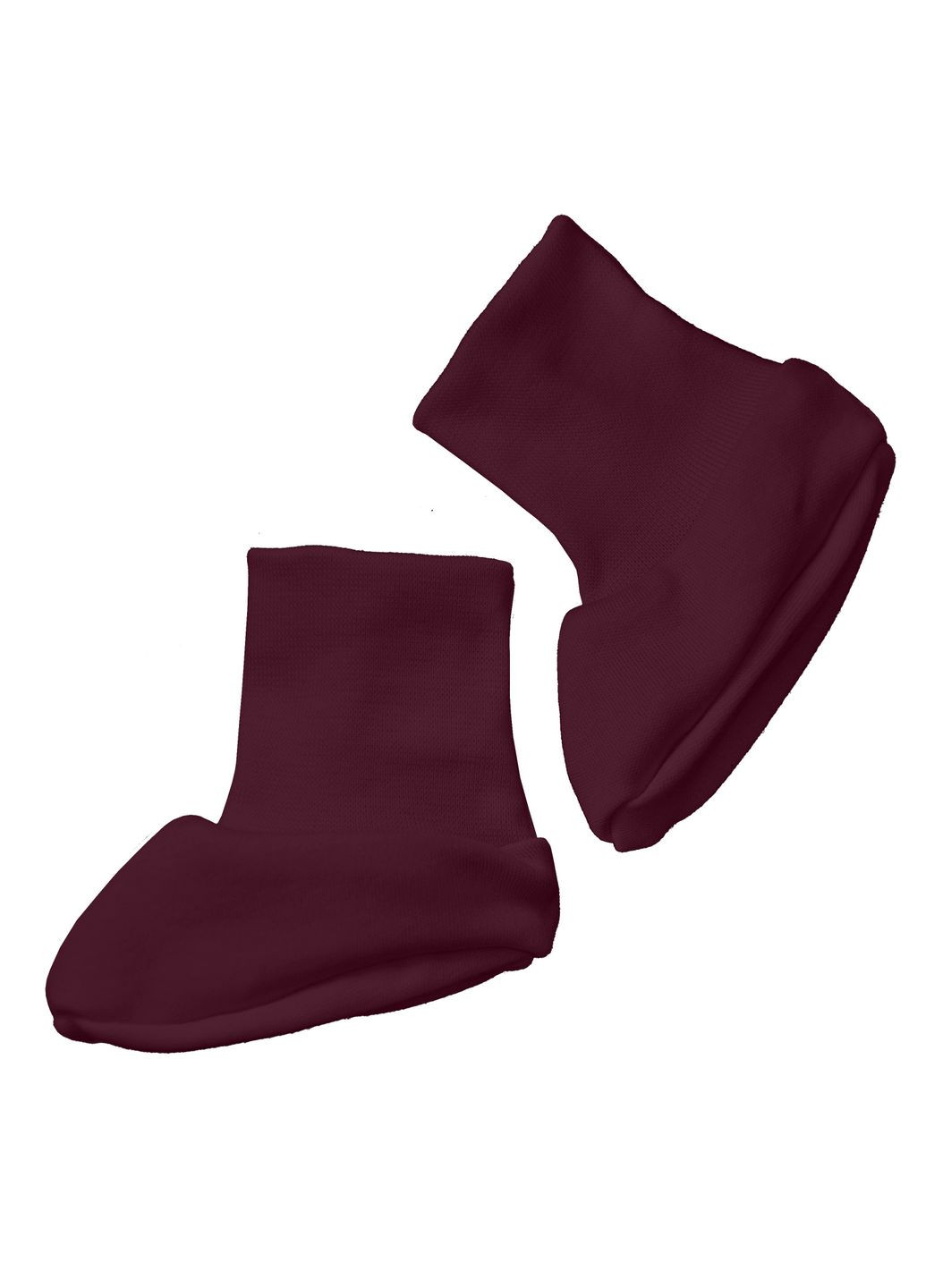 Бордовые трикотажные пинетки wine Tunes