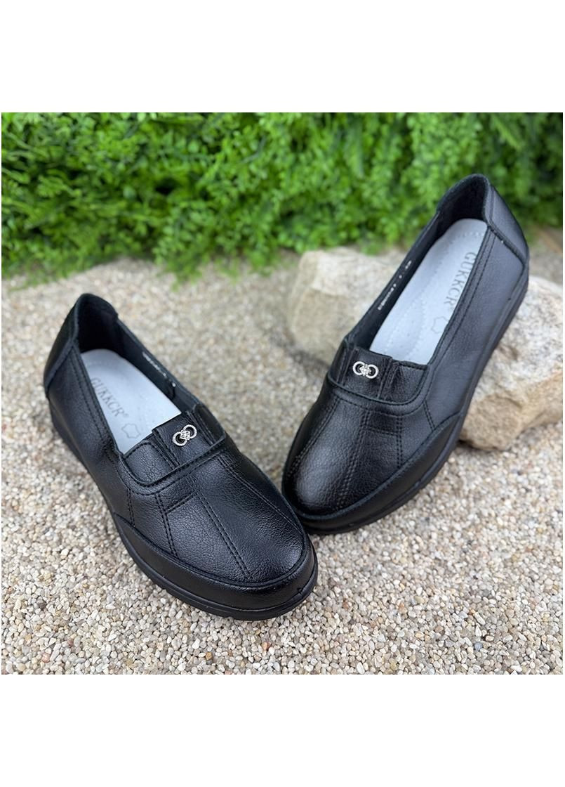 Жіночі мокасини шкіряні Е-002041-1 Чорні Kadisailun (339768361)