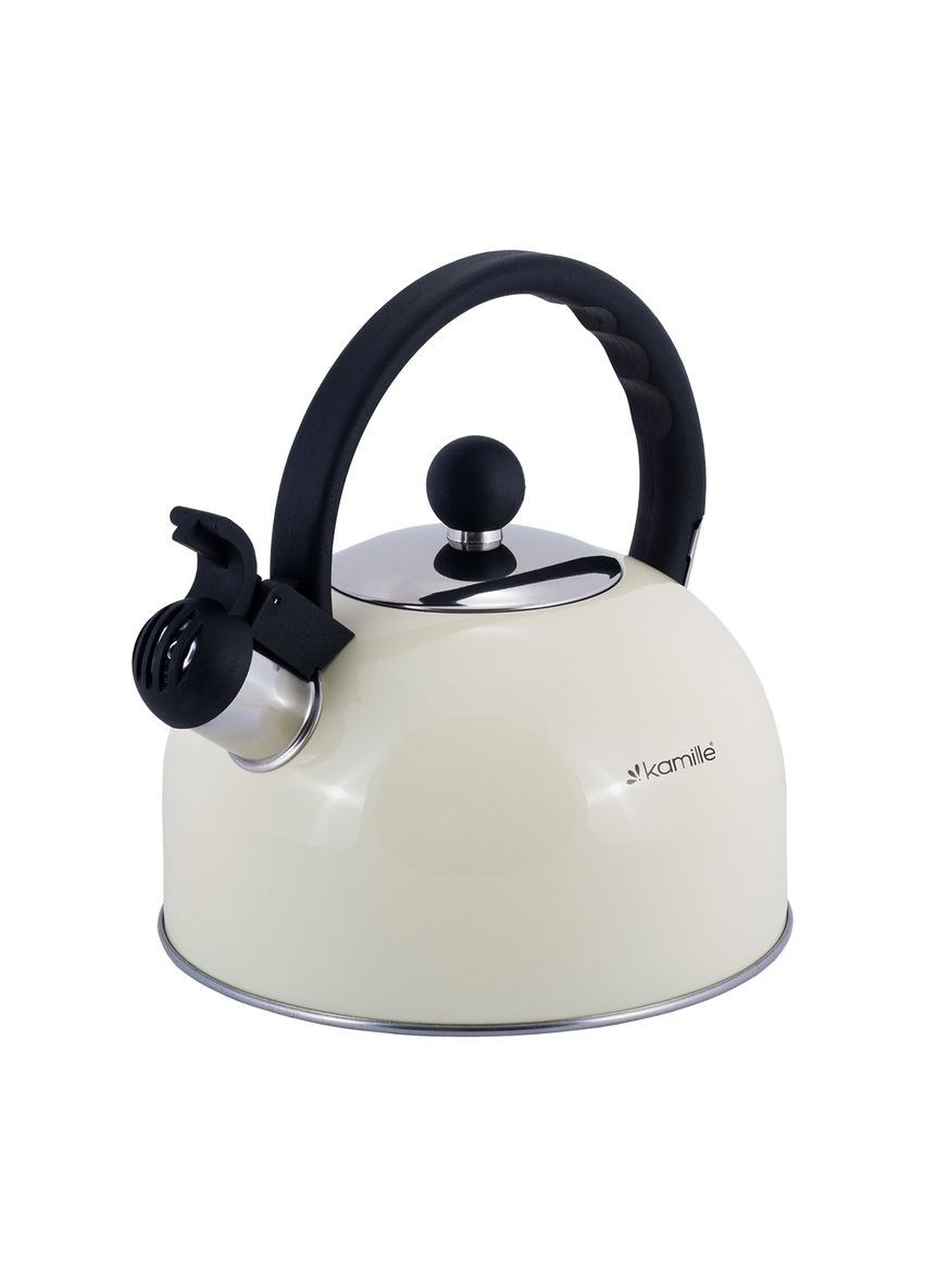 Чайник 2.5 л з нержавіючої сталі зі свистком KM-0679BG Kamille (335080811)