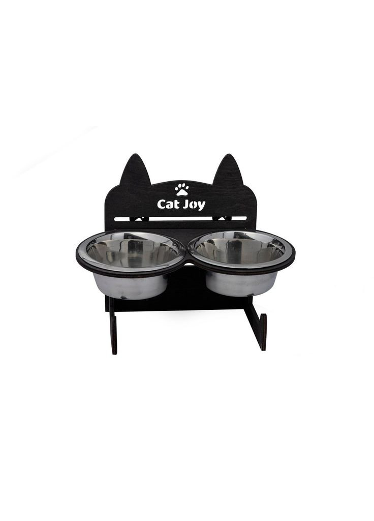 Кормушка для котів Мордочка з регулюванням висоти венге Cat Joy (301212352)