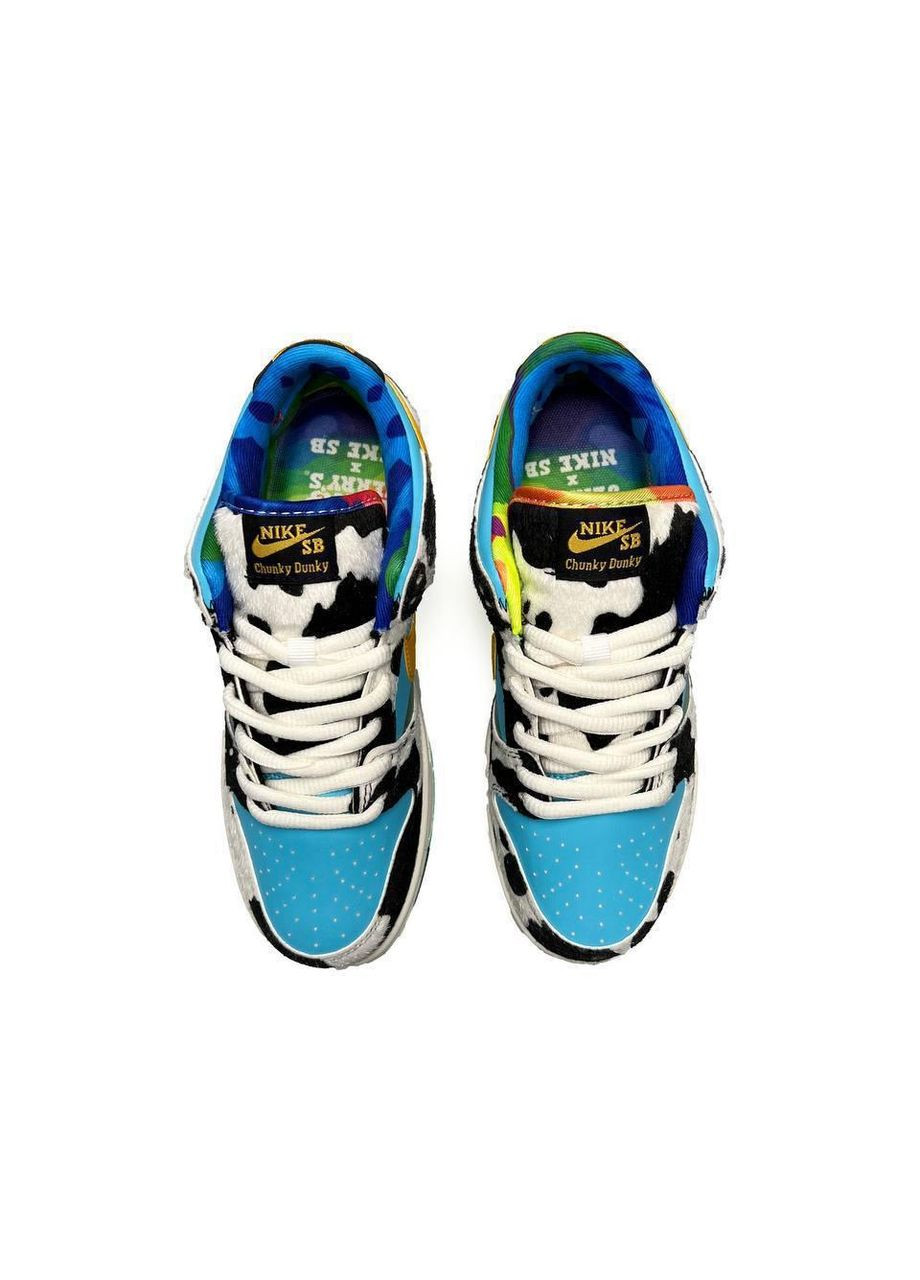 Цветные демисезонные кроссовки мужские nike sb dunk low x ben & jerrys найк сб данк No Brand