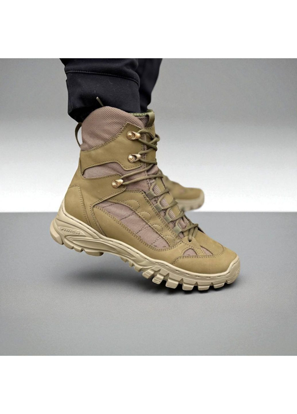 Тактические Мужские Зимние Берцы Кожаные. 36-49р Олива. Легкие и удобные! DSZM-1048 36 No Brand (349513245)