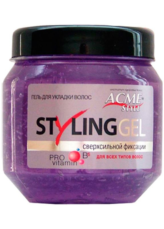 Гель для укладання волосся надсильної фіксації Styling Gel Extra Strong Hold 4 200ml (2-553289) Acme Color (369797745)