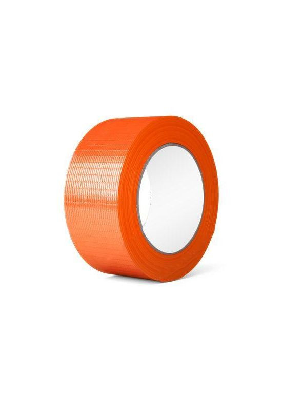 Армированный оранжевый скотч для внешних работ 48 мм x 25 м, 180 мкм, упаковка 22 шт No Brand (316091988)