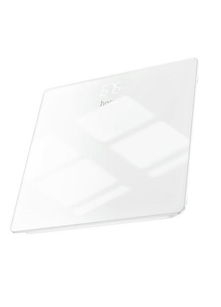 Умные напольные электронные весы HI20 LED-дисплей 0,5-180 кг Стеклянные бытовые Белый Hoco (337311100)