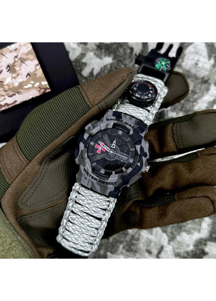 005CMGYSU ЗСУ Сірий камуфляж Паракордовий ремінець ACU + Коробка. No Brand (387393881)