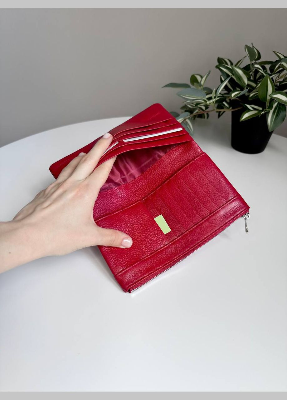 Жіночий шкіряний гаманець купюрниця на магнітах Classic (314900659)