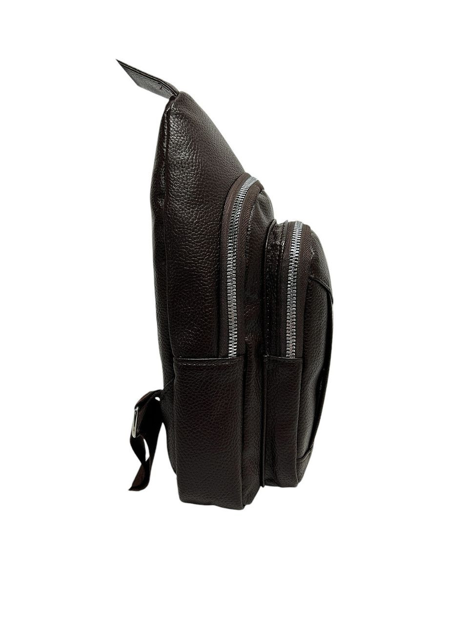 Чоловіча сумка з еко-шкіри 1580-1 чорна 30х18х7 No Brand (371681956)