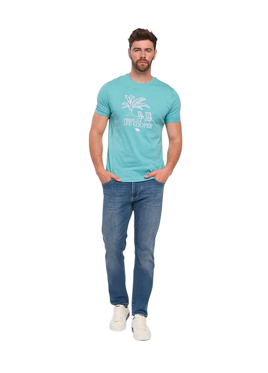 Зеленая футболка мужская Lee Cooper