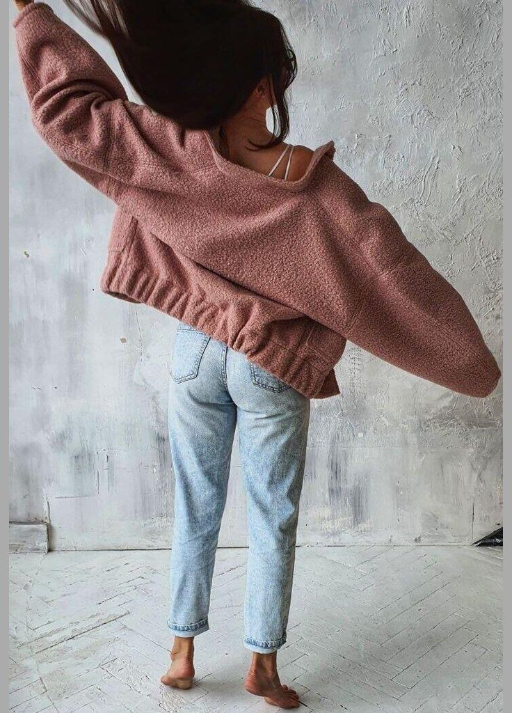 Бомбер женский из натуральной шерсти тёплый Oversize Голубой S/M JUGO бейсбольный на кнопках (302980616)