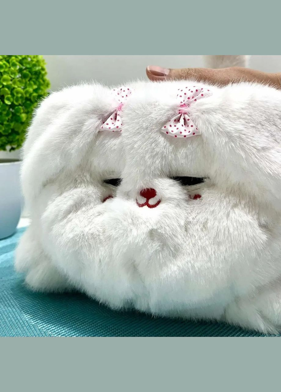 Собачка інтерактивна рухає хвостом заплющує очі повторює слова Біла (933-105 E) No Brand (347624232)