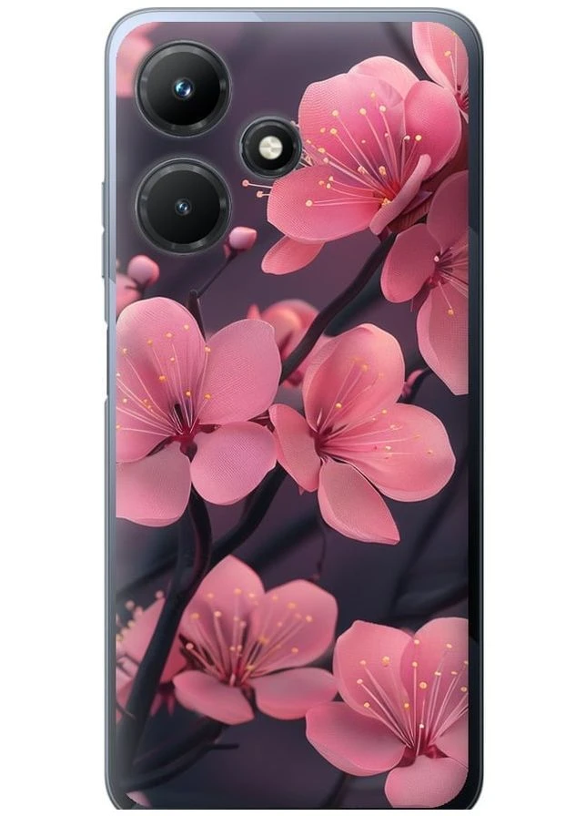 Силіконовий чохол 'Пурпурова сакура' для Endorphone Infinix Hot 30i (287270675)
