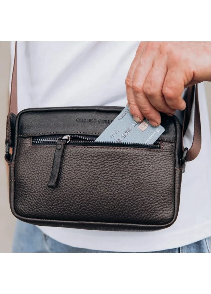 Сумка через плече компактна вертикальна 736720 Urban Classic Grande Pelle (360884490)
