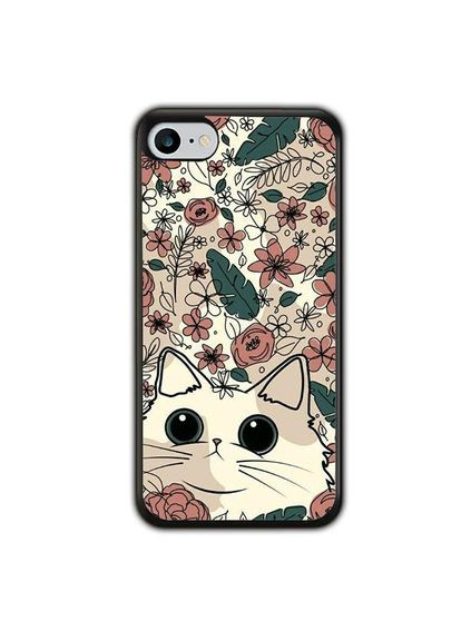 Чохол для Apple Iphone 8 Котик Чорний No Brand (302084325)