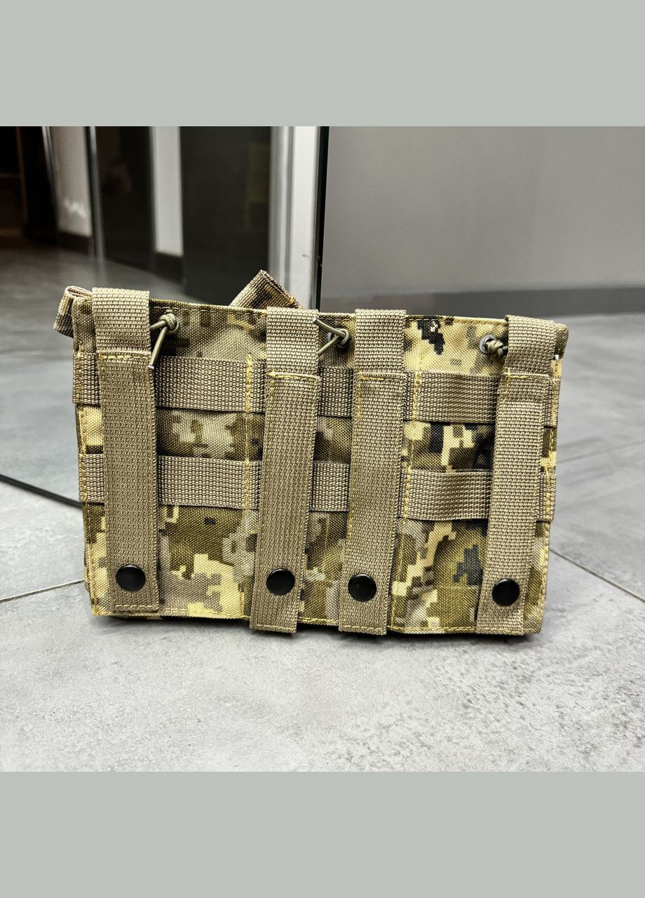 Армійський підсумок на 3 магазини,, сумка на 3 магазини для АК, Піксель, Cordura 1000D WinTac (338625081)