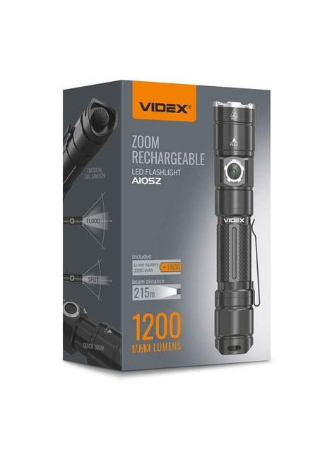Портативный светодиодный фонарик VLF-A105Z 1200Lm 5000K Videx (335835409)
