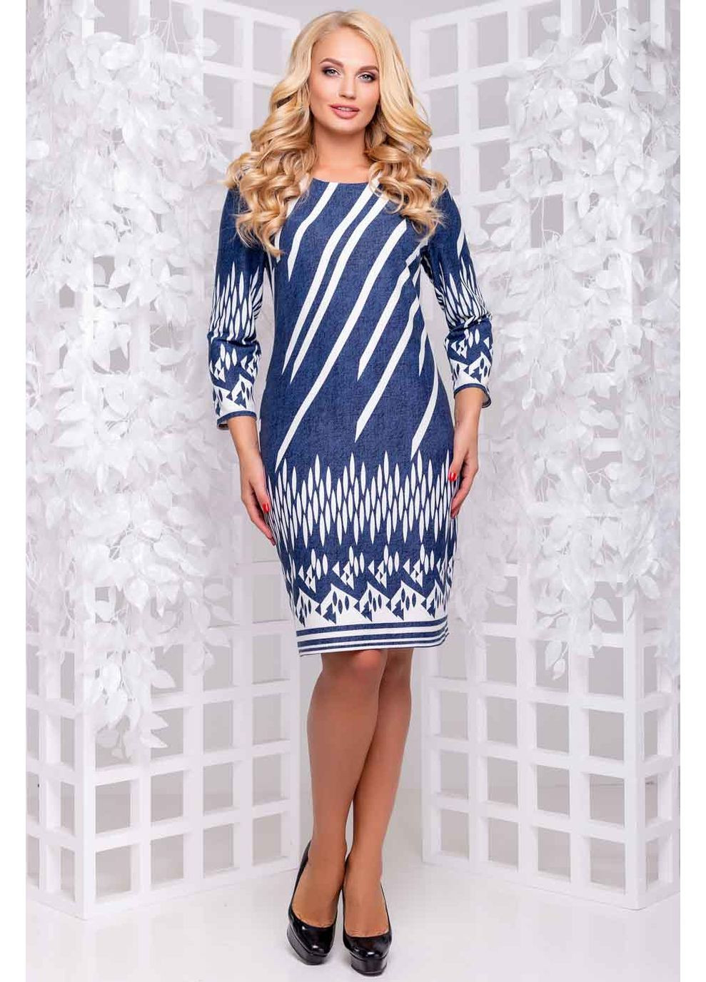 Синее платье 1015.2872 Seventeen