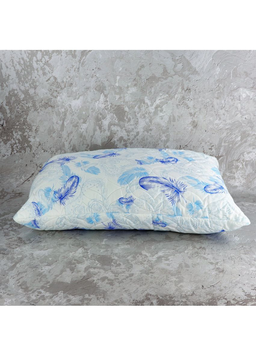 Стегана подушка 50х70 із штучного лебяжого пуху на замку від українського виробника 55096 Moda (368783965)