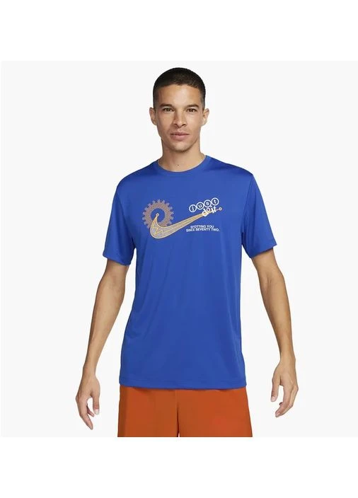 Синяя футболка мужская df tee rlgd iykyk blue fq3896-480 Nike