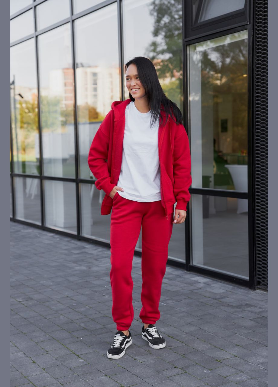 Женский спортивный костюм с начесом из тощи на замке и джогерами М136.4, UMON (315480827)