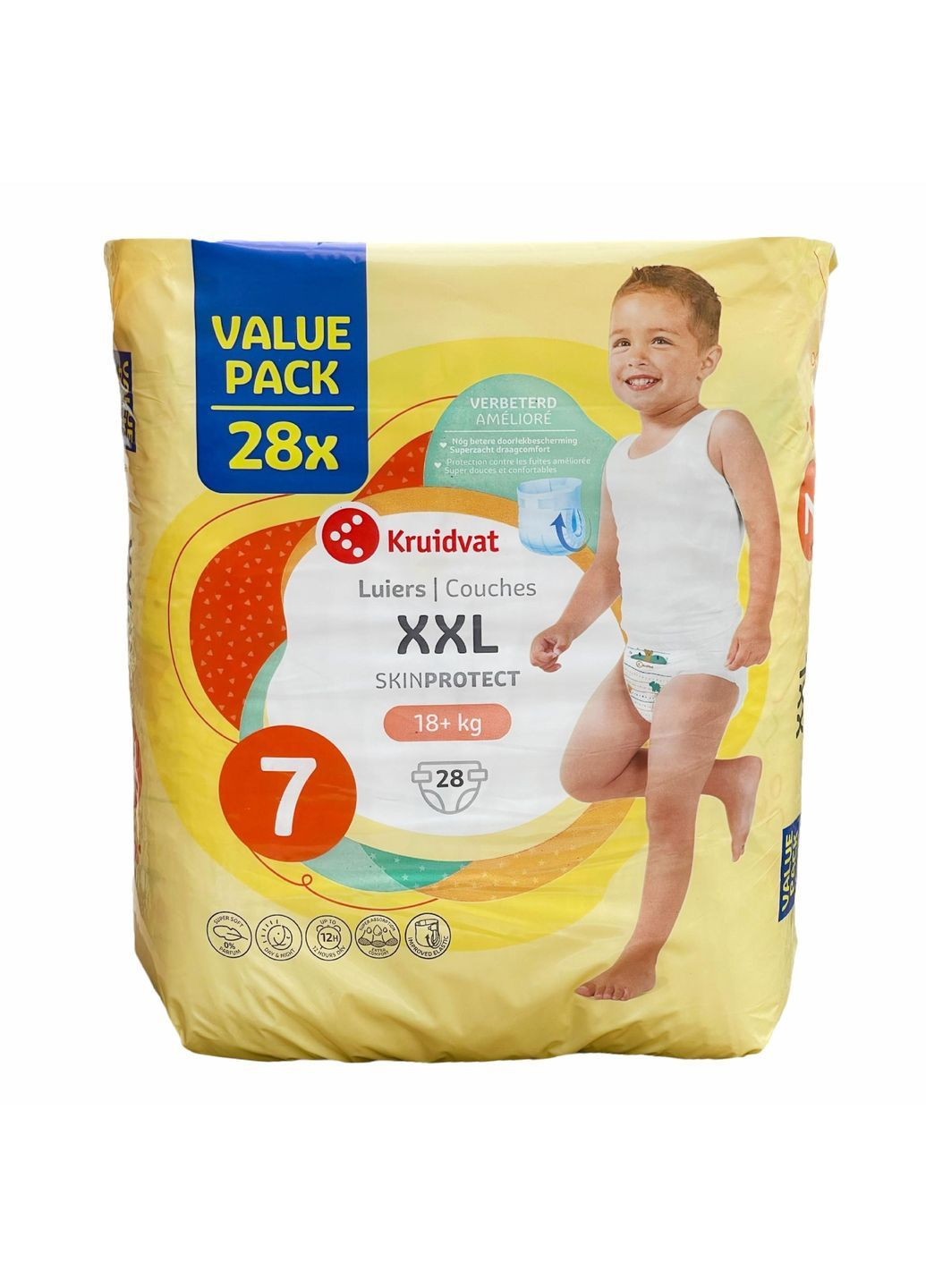 Подгузники XXL 7 18+ кг 84 шт (108733047) Kruidvat (369144221)
