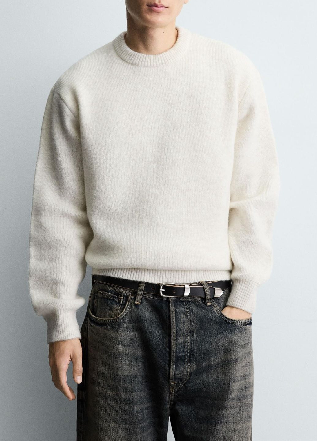 Айворі зимовий светр Zara