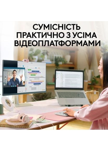 Вебкамера Brio 100 Full HD Rose (960-001623) Logitech (360419880)