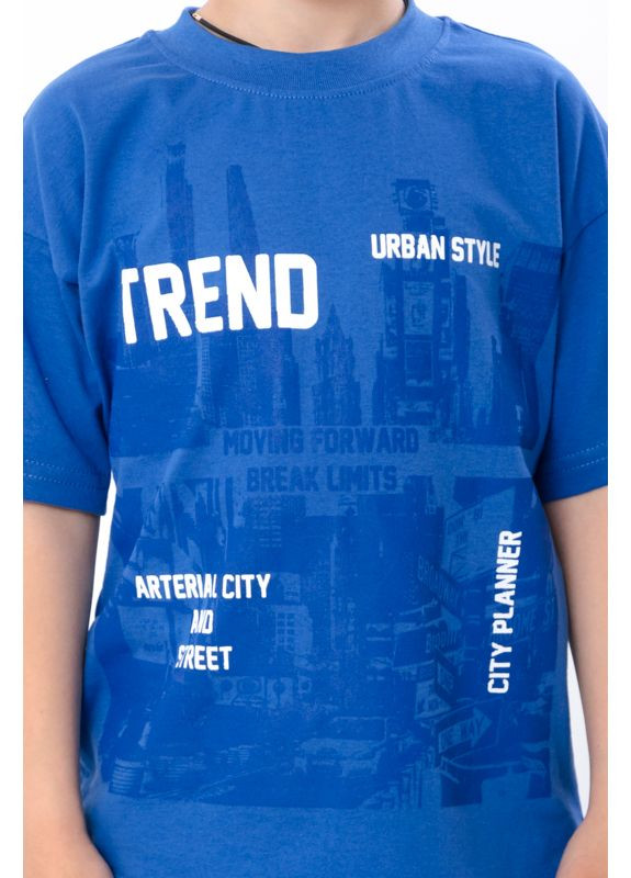 Темно-синий летний комплект для мальчика (футболка+бриджи) (p-17143) Носи своє