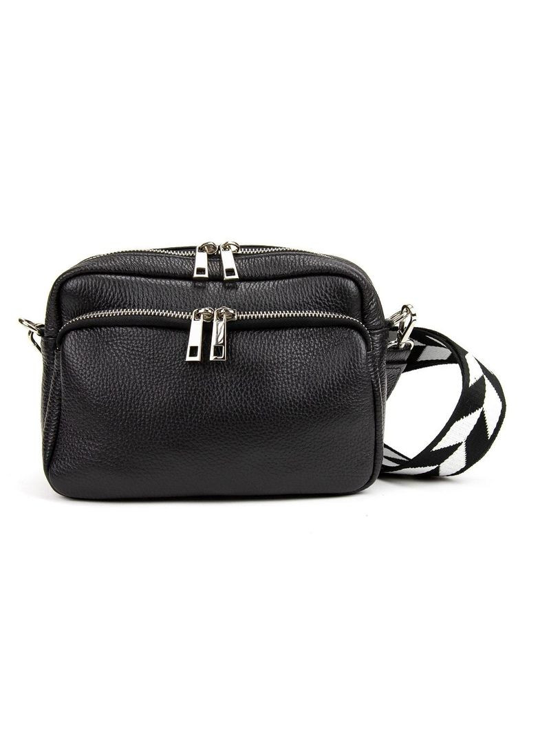 Жіноча шкіряна сумочка з широким ременем Italy RoyalBag f-it-9830 (283295451)