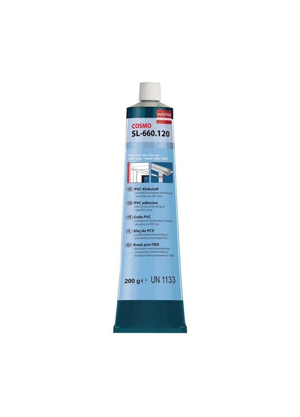 Клей жидкий пластик Cosmofen SL-660.130 (200 мл) Weiss (279763350)
