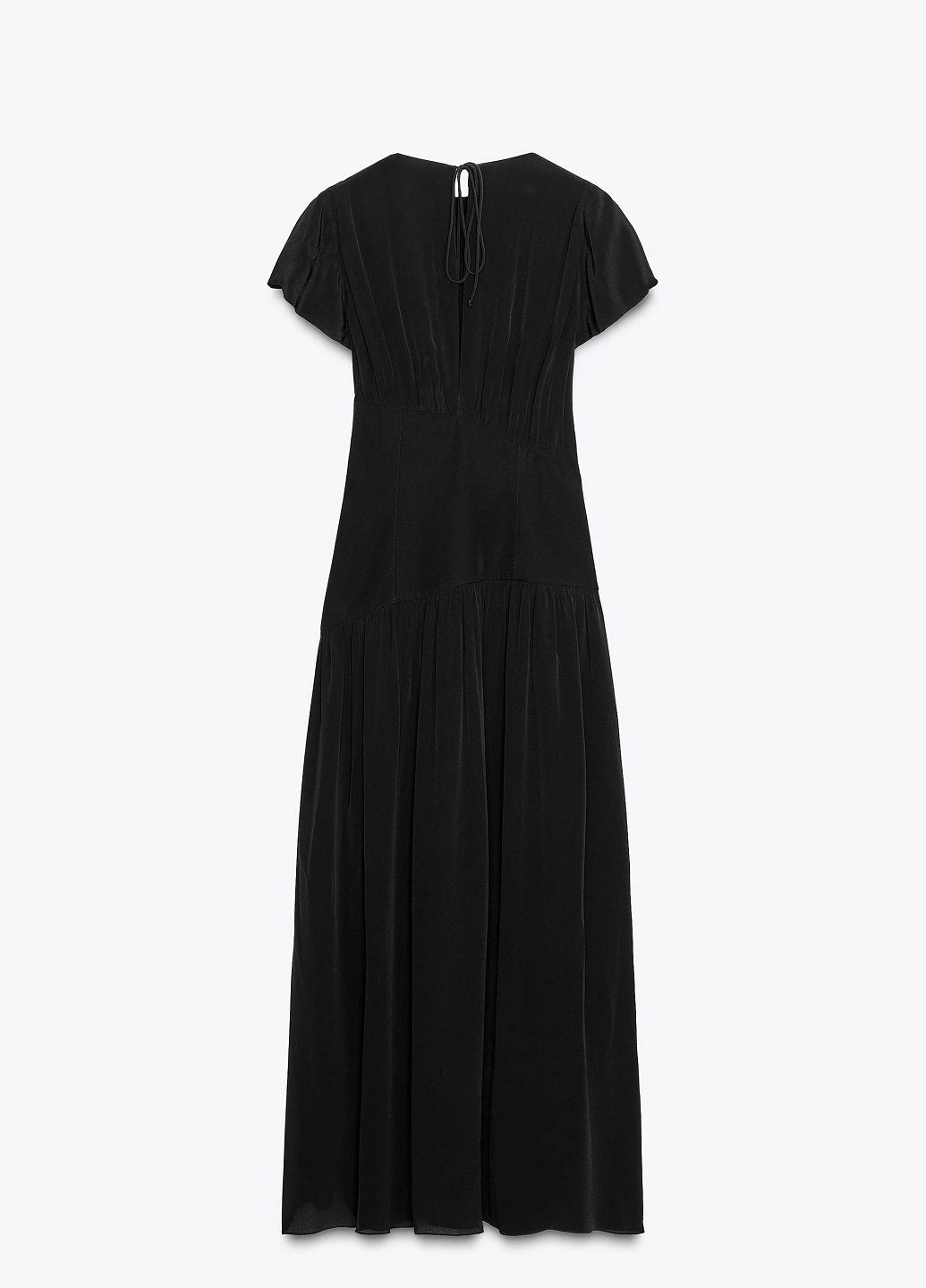 Черное повседневный платье Zara однотонное