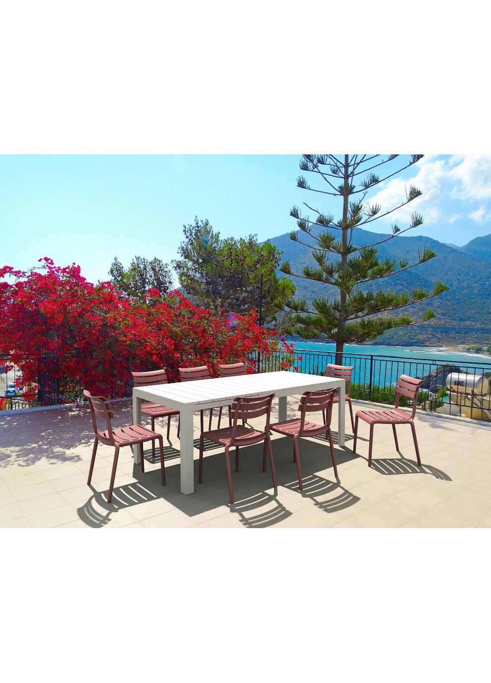 Стілець садовий Helen Бордовий Siesta (372178366)