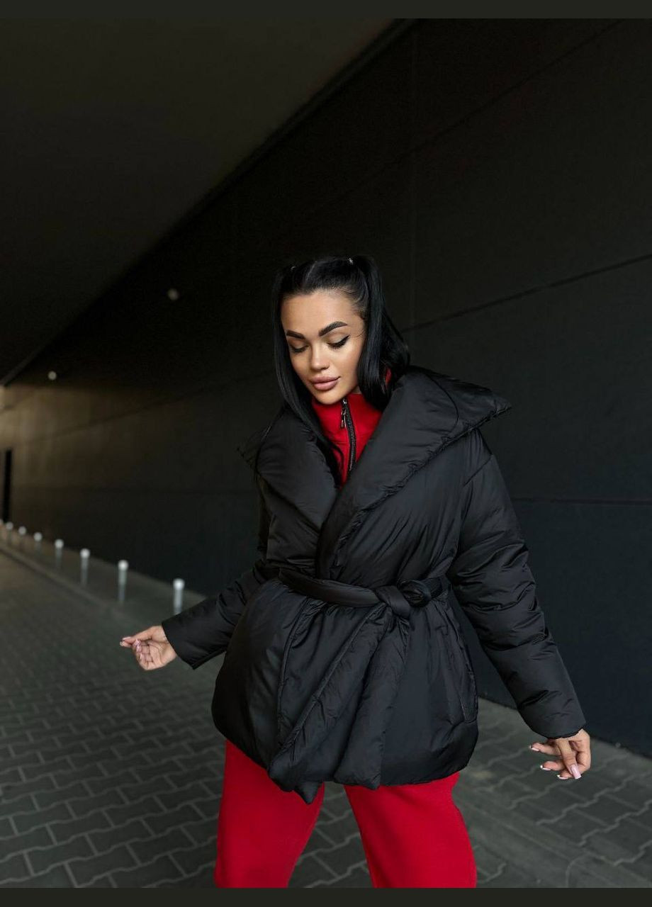 Чорна зимня куртка ковдра куртка-ковдра Garna