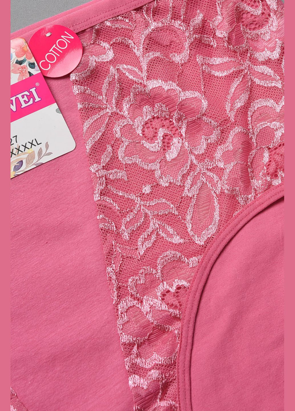Труси жіночі батальні темно-рожевого кольору Let's Shop (284117032)