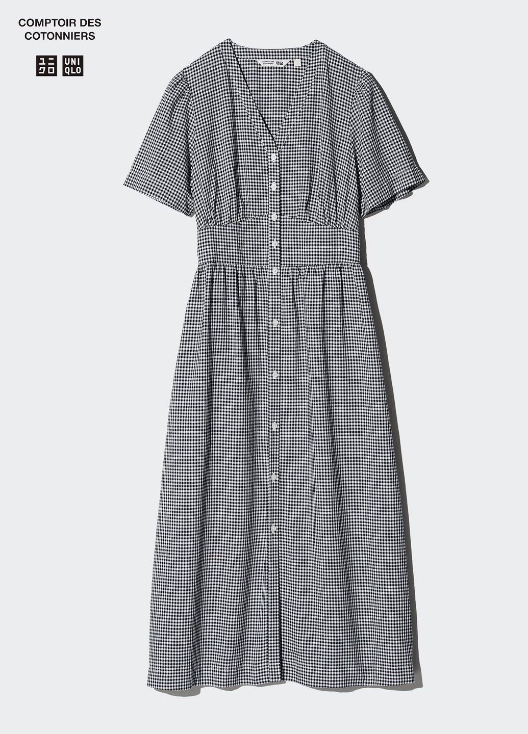 Чорна сукня Uniqlo в клітинку