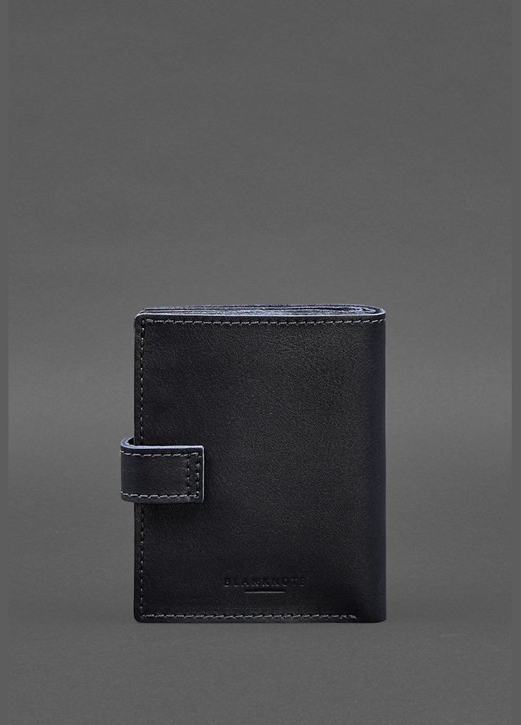 Шкіряна обкладинка-портмоне на паспорт з гербом України 25.0 темно-синя (A-028224) BlankNote (329186809)