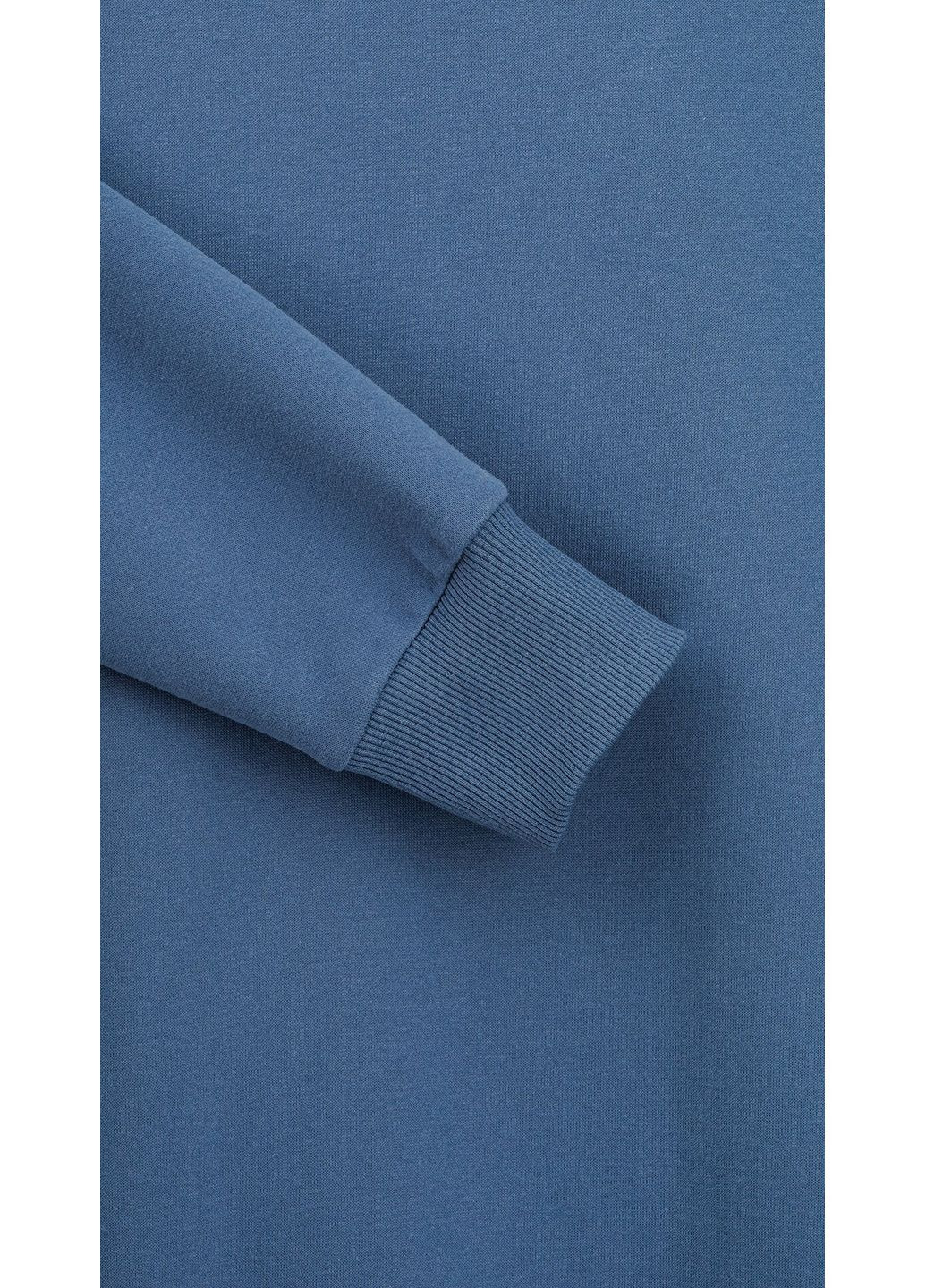 Синій світшот однотонний чоловічий 1638 shop (2000999209802) Demos однотонний (361431122)