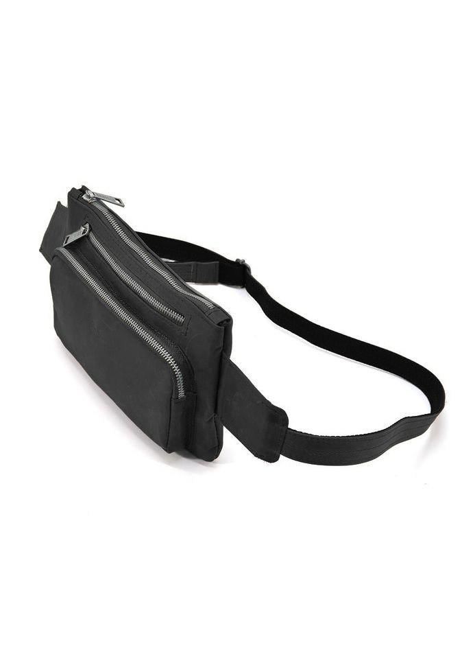 Поясна шкіряна сумка бананка RA-8137-4lx бренд чорна TARWA (298683974)