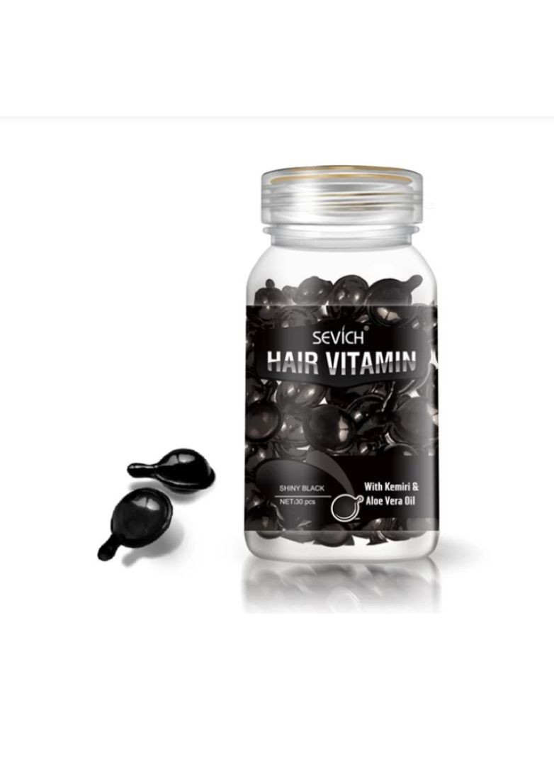 Капсулы для волос «Потрясающий Блеск» Vitamin With Kemiri & Aloe Vera Oil, 30 капсул Sevich (277813687)